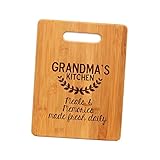 Grandma's Kitchen Bamboo Cutting Board Mother's Day Gift for Grandmother
