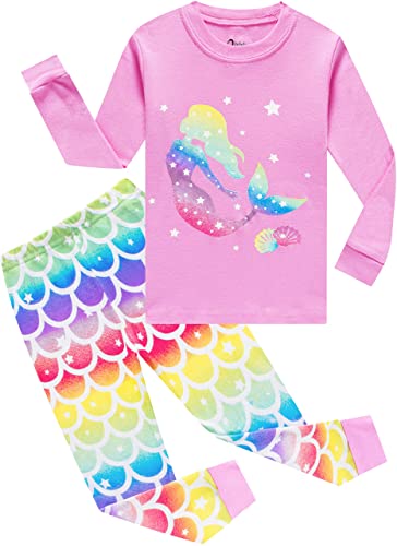 Girls Mermaid Unicorn Pajamas