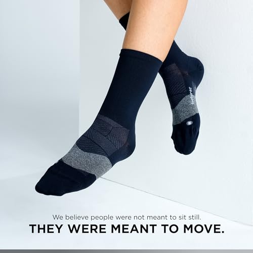 Image of Feetures Elite Ultra Light Cushion Mini Crew Sock - Sport Sock with Targeted Compression