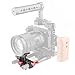 CAMVATE Lens Support 15mm Rod Clamp Rail Block for DSLR Rig Rod Support Rail System（RED - 1107