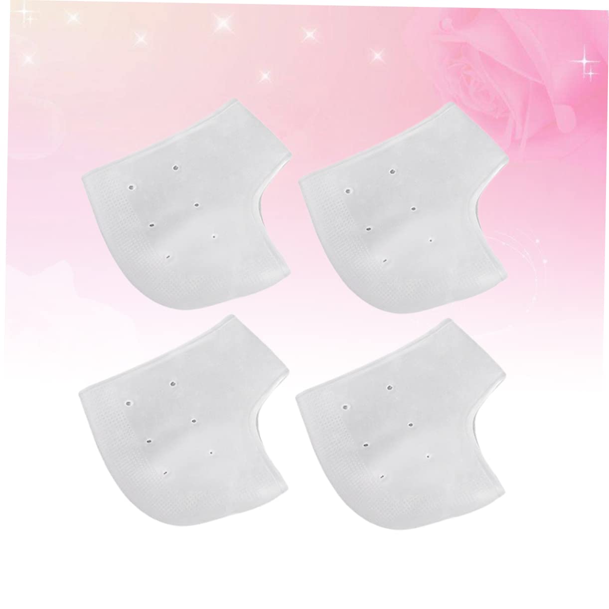 Healeved Comfortable Elastic Foot Heel Socks Silicone Gel Protector for Non-Slip Heel