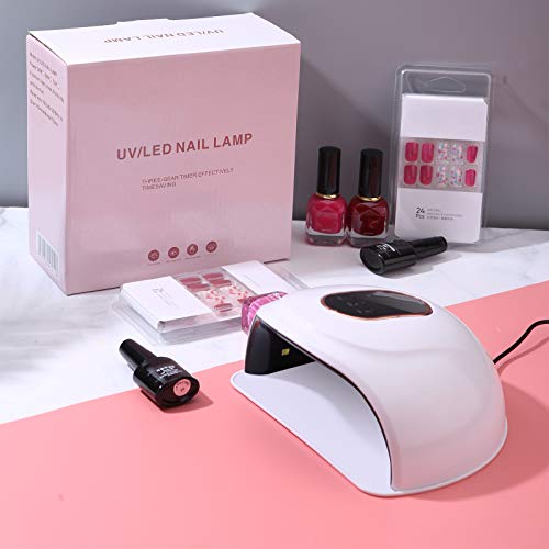 mreechan Lampada Unghie UV LED, Lampada LED Unghie UV 36W, lampada uv unghie Automatico Sensore,3 Timer Preimpostati (30s,60s,120s) per Tutto Smalto Gel Manicure/Pedicure