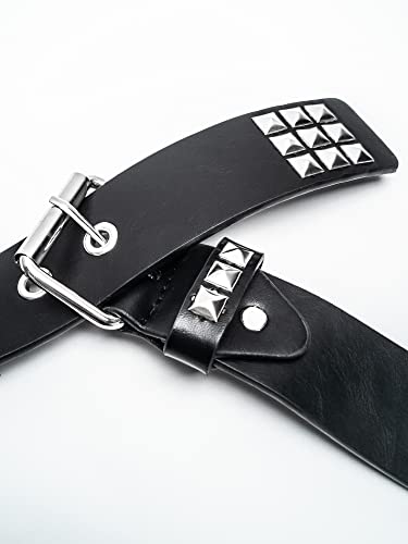 Studded Belt Punk Belt Y2K Goth Rivet Belts For Women Unisex Christmas Gift3