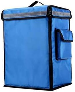 Food Delivery Bag 42L Large Cooler Bags Cake Takeaway Box Freezer Backpack Fast Food Pizza Delivery Incubator Ice Bags Meal Package Car Lunch Box (Color : Red) (Color : Blue)