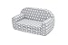 Produktbild MuseHouse Kindersofa Kindercouch Kindersessel Sofa Bettfunktion Kindermöbel (S102)
