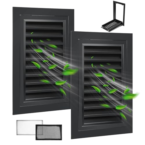 Aukivon Aluminium-Giebel-Entlüftung 30,5 x 45,7 cm, 2 Stück