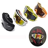 ★ Casco de pruebas todoterreno para motocicleta ATV dirt pit bike motos gafas de sol cómodas con protección de espuma alrededor del marco. Las gafas están diseñadas sobre las gafas (OTG), es conveniente para usted usar gafas de miopía o gafas de sol mientras conduce, la visión clara brinda seguridad