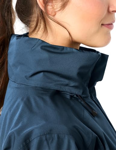 VAUDE Escape Regen-Parka Damen – Regenjacke wasserdicht, luftdurchlässig, Regenmantel mit 2-Wege-Reißverschluss… – Ansicht 5