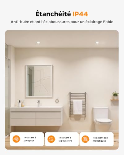 Spot LED encastrable extra plat pour faux plafond bas sans perte d'espace - 3