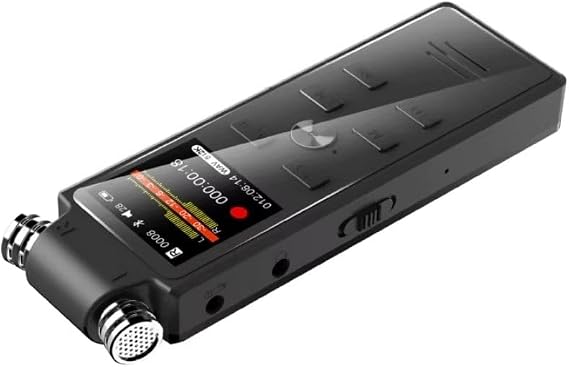 Voice Recorder with Portable Digital Display 16 Gb 24 hours Recording Possibility with a Single Charter Voice Recorder 200 hours Recording