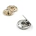 rosenice Sew On Snaps Buttons Metal Snaps Fasteners Press Studs Buttons 50 Sets Brass Fasteners DIY Craft Accessory (15mm-Silver)