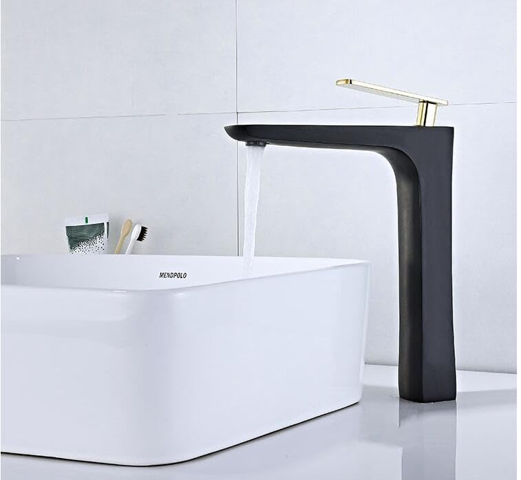 Mitigeur pont lavabo salle de bain vintage, robinet évier laiton chaud froid