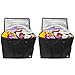Rippl Insulated Grocery Bag - Reusable Grocery Bags - Foldable with Zipper Top - Set of 2 in Black