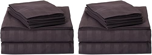 Miniatura 4 de Elegant Comfort Silky-Soft - Juego de sábanas de 4 piezas de calidad egipcia de 1500 hilos, sin arrugas, tamaño Queen, color negro