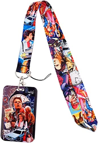 Back Marty Future Themed Lanyard w/ID Holder Keychain