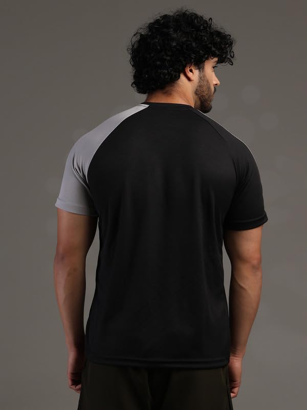 Image of CHKOKKO Gym Tshirt for Men Workout Regular Fit Sports Activewear Man Tshirts with Round Crew Neck and Half Sleeves for Yoga Running&Outdoor Activities