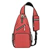 Sac Homme Bandouliere, Sacoche Homme Bandouliere Banane Pochette Sac Sacs Bandoulière Rouge, Petit Léger Et Étanche Saccoche Sac De Poitrine Sling Bag Voyage Sport Et Tourisme Pour Hommes Et Femmes #3