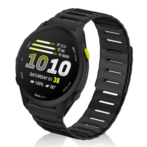 [YealRed] 20mm �V���R�������v�x���g Garmin Forerunner 70/170/170 Music/570 42mm �ɑΉ� �V���R�����^�������p���b�v ���C�o�b�N�� �}�J���� �c�[�g���J���[ �ʋC�� �_�炩�� �h�� ���߉\�����x��
