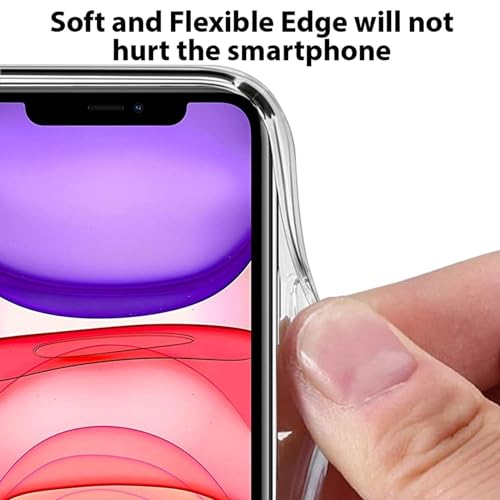 Image of DARKFIT Back Cover Case Compatible for iPhone 11 | Soft Flexible Slim-Fit | Full Body 360 Protection | Shock Proof | Color Clear Transparent White | Pack of 1 |