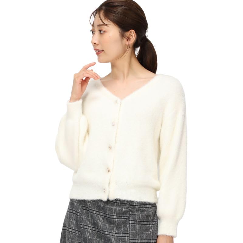 [ミッシュマッシュ] カーディガン シャギービジューカーディガン レディース MM338401