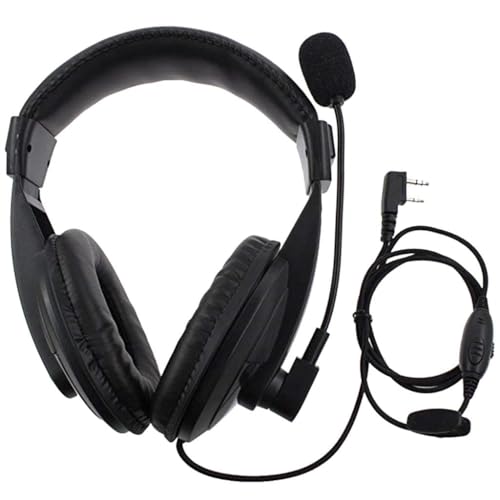 Image of Artek K-Type Earpiece Microphone Headset Cable for Baofeng UV-5R, UV-5RE, UV-B5, BF-888S and Other Compatible Two-Way Radios - Clear Communication and Hands-Free Operation