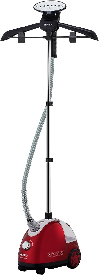INALSA Standing Garment Steamer 1900 W Steam Iron for Clothes | Steam Output up to 28 g/min | 1.4L Tank | 50 Min Continuous Steam | Overheat Protection | Automatic Shut Off | Upright 1900.