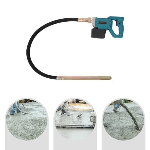 Electric Concrete Poker, 21V 2000r/min Cordless Concrete Vibrator Handheld Cement Vibrating Poker with 1.5m Long Vibration Rod, for Construction of Tunnels Bridges Roads - Image 7