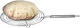ORGANICA Stainless Steel Round Roti Grill, Papad Grill,Roti Jali, Chapathi Grill with Pipe Handle...