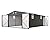 AMERLIFE 10x21x7.3 FT Outdoor Metal Garage Shed, Extra Large Storage Shed with Double Hinged Doors & 4 Windows, Carport for Car, Midsize SUV and Equipment Storage, Dark Gray