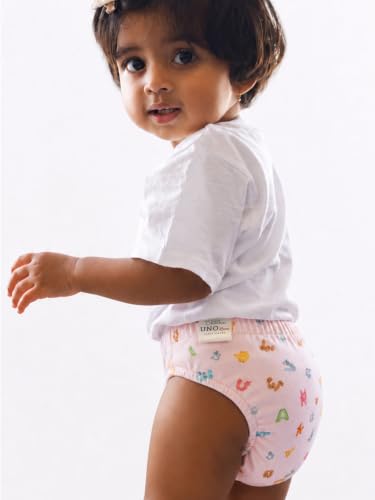 Image of SuperBottoms UNO Luxe Cloth Diaper with Velcro Closure & DryFeel magic Pad + Booster Pad | For Babies 3M-3Y | Reusable Washable Cloth Diaper