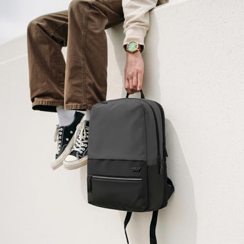 Image of OMW 35L Laptop Backpack for Men & Women | 5 Year Warranty | Fits 16 Inch Laptop |180 Flat Open Tech Compartment | MotionWeave Fabric & Vegan Leather | Travel Office & College Bag (TEXEL)