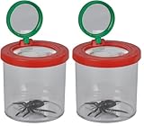 Simba 107879662 - World's Best Bug Viewer, Doppelvergrößerungsbecher zur Beobachtung von Insekten, Blumen, Briefmarken, Blättern, Münzen, Entdeckerspielzeug, Lupe, ab 3 Jahren (Packung mit 2)