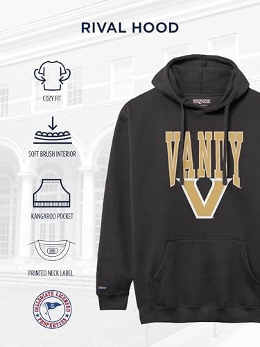 Image of JanSport NCAA Officially Licensed Rival Hoodie, Long Sleeve Unisex Sweatshirt, Cotton-Polyester Blend, Double-Layered Hood