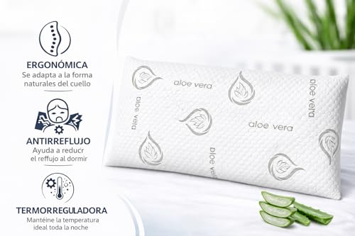 Miniatura 4 de Dear Friend Almohada Bebe Plagiocefalia 49x27 Viscoelástica Ergonómica Y Transpirable Almohada Bebe 0-3 Años Plagiocefalia Con Doble Funda Y Apoyo Infantil