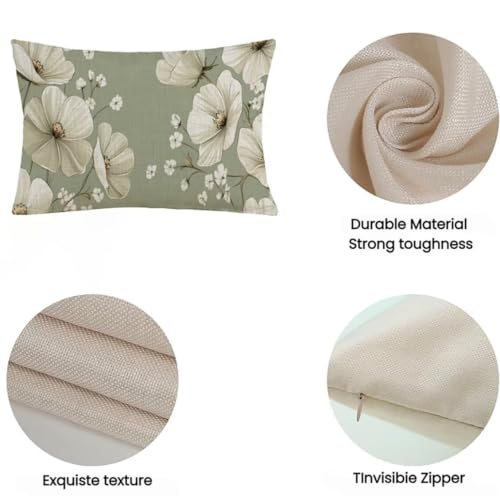 Housse de coussin extérieur imperméable 50x90cm avec zip invisible