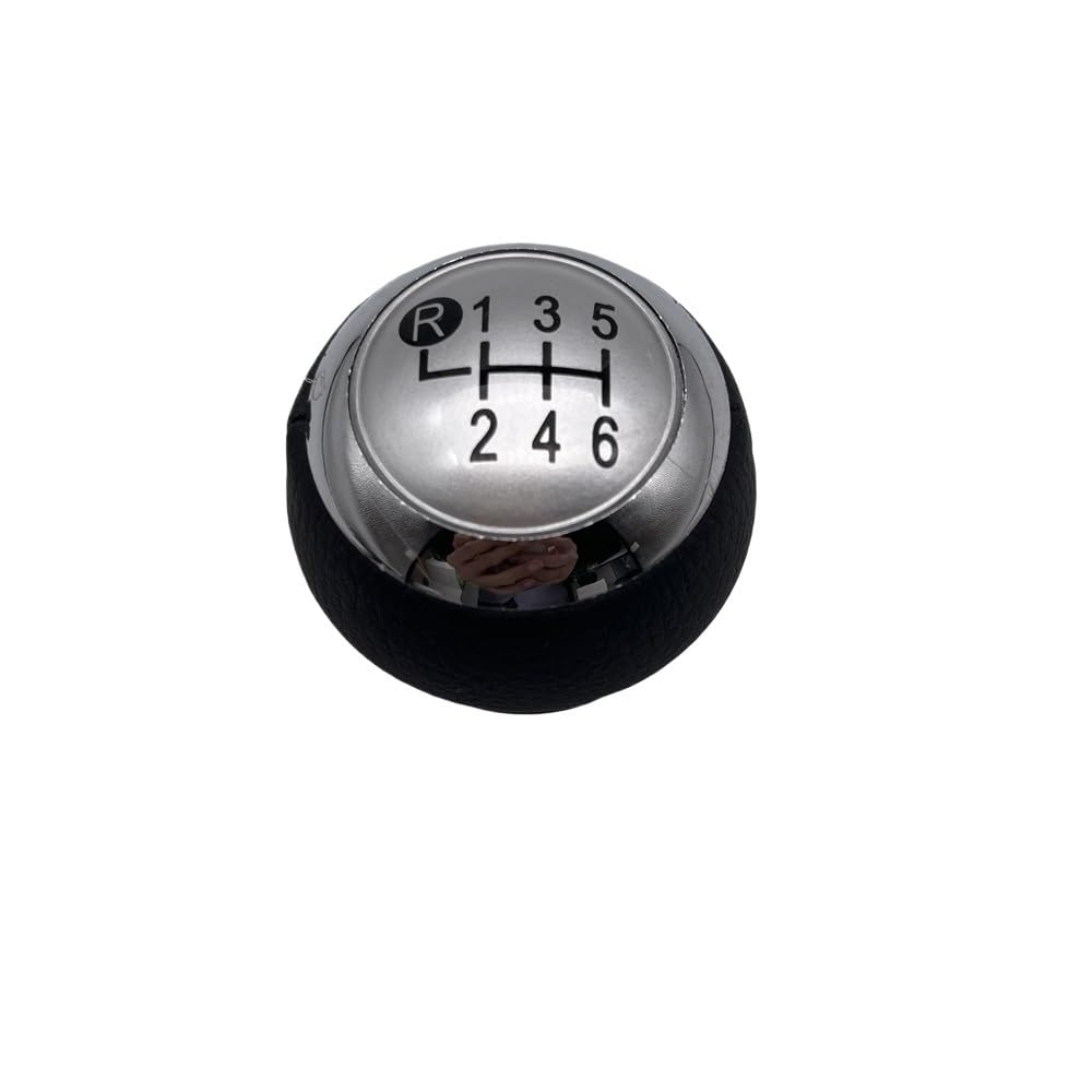YMENGOZ Automotive Parts 5/6 Speed Car Gear Shift Knob Emblem Cap Cover for Toyota for Corolla 1.8MT for AVENSIS for Yaris D4D for Urban for RAV4 for Cruiser for Scion(Silver 6 Speed)