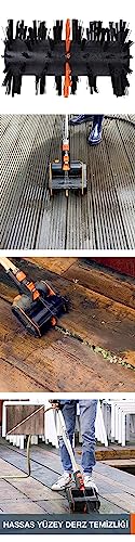 WORX WA0292 Weiche Nylon Fugenbürste für Akku-Oberflächenreiniger WG441E - für Holz, Fliesen, Kunstrasen - originaler Ersatzteil - optimal für empfindliche Oberflächen