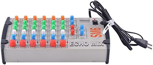 STRANGER SM6 6-channel Stereo Echo Audio Mixer with TRS/Jack Inputs.