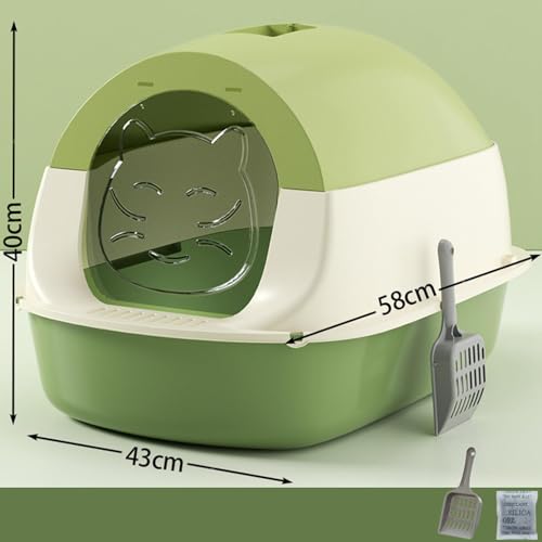Baoblaze Caixa de areia para gatos com capuz totalmente fechada, suprimentos para animais de estimaç