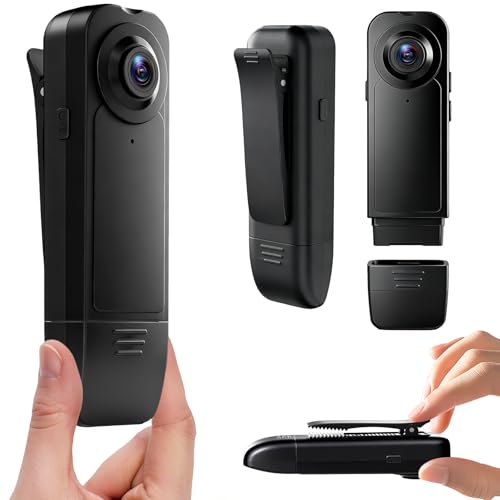 【Visione notturna chiara per ambienti con poca luce】Dotata di 6 LED a infrarossi invisibili che possono essere attivati manualmente. Questa funzione consente alla body cam polizia di registrare video in bianco e nero nitidi in condizioni di oscurità, garantendo visibilità quando l’illuminazione è limitata.