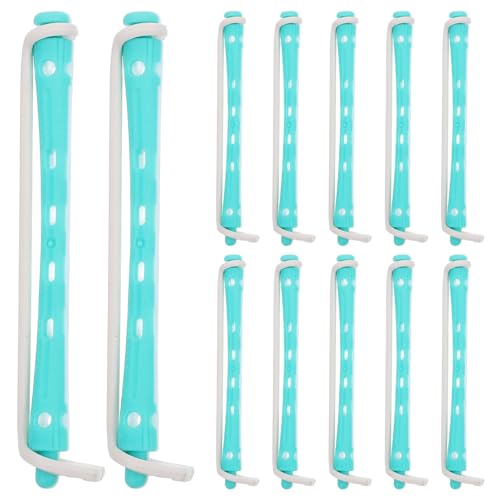 Healeved 12 Pezzi Bigodini Piccoli Corti Lunghi Che Modellano lo Strumento i Bigodini dei Bastoncini per Permanente Per Boccoli Occoli Permanente Bigodino Lungo