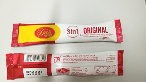 100% Arabica Dao Instant Coffee Origimal 3 in 1 Coffee Sticks 0.70ozx30sticks