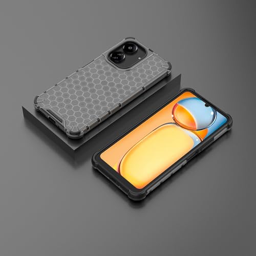 Image of Glasgow Back Case Cover Compatible with [ Poco C65 / Mi Redmi 13C 4G ] (Stylish Design) - Black