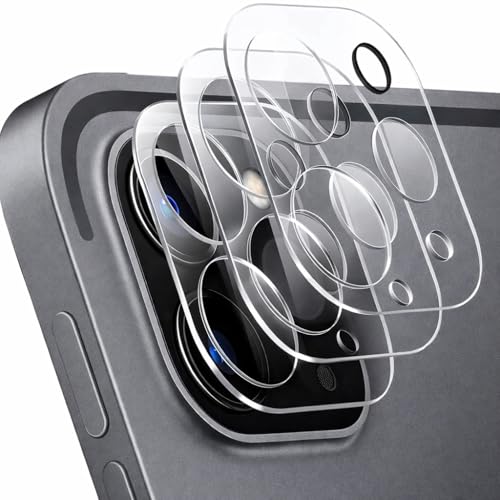 Image of Mizi [3 Pack Camera Lens Protector for iPad Pro 11 /12.9 inch (2022 /2021 /2020), Scratch-Resistant, HD Clarity, 3D Full Coverage - Clear