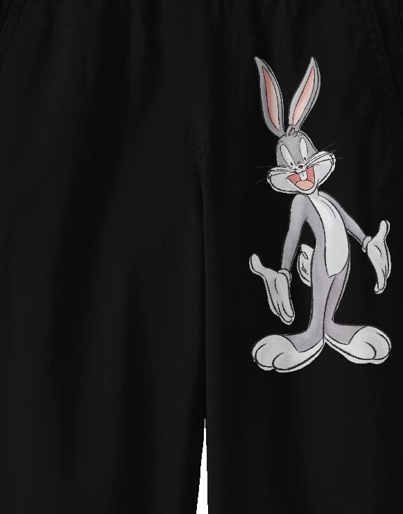 Bioworld Looney Tunes Watercolor Bugs Bunny Youth Black Graphic Sweats2