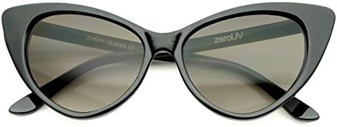 zeroUV - Women's Retro Oversized High Point Cat Eye Sunglasses 54mm
