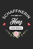  Schaffnerin Mit Herz und Seele: A5 Liniertes • Notebook • Notizbuch • Taschenbuch • Journal • Tagebuch - Ein lustiges Geschenk für Freunde oder die Familie und die beste Schaffnerin der Welt