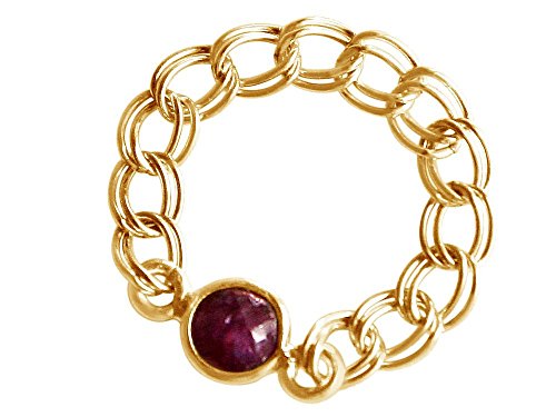 Preisvergleich Produktbild GemShine - Damen - Ring - Vergoldet - Rubin - Rot - Beweglich - Geschmeidig