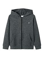 Name IT Jungen Nkmvimo Ls Sweat Card Bru Noos, Dark Grey Melange, 146-152 EU