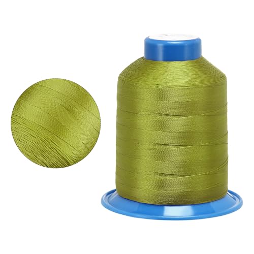 2pcs Hilo de Coser de Poliéster - [0.25 mm (1500D/3) x 1968 yd] Extra Largo para Uso General para Mano y Máquina de Coser | Poliéster, Verde Oliva miniatura 2
